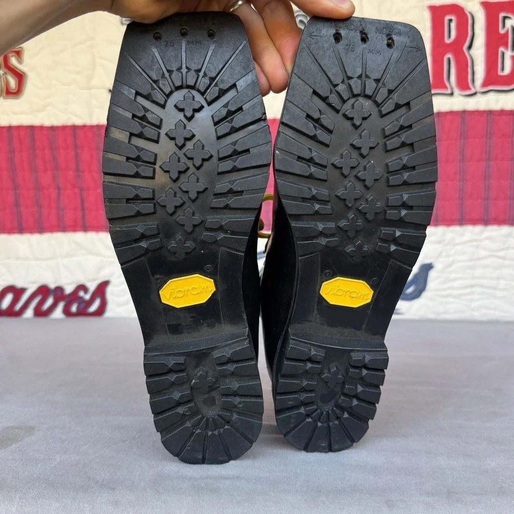Size 6.5 Vibram Asolo Sport Snowpine Leather Boots 5507 Snow Ski X-Country Mens